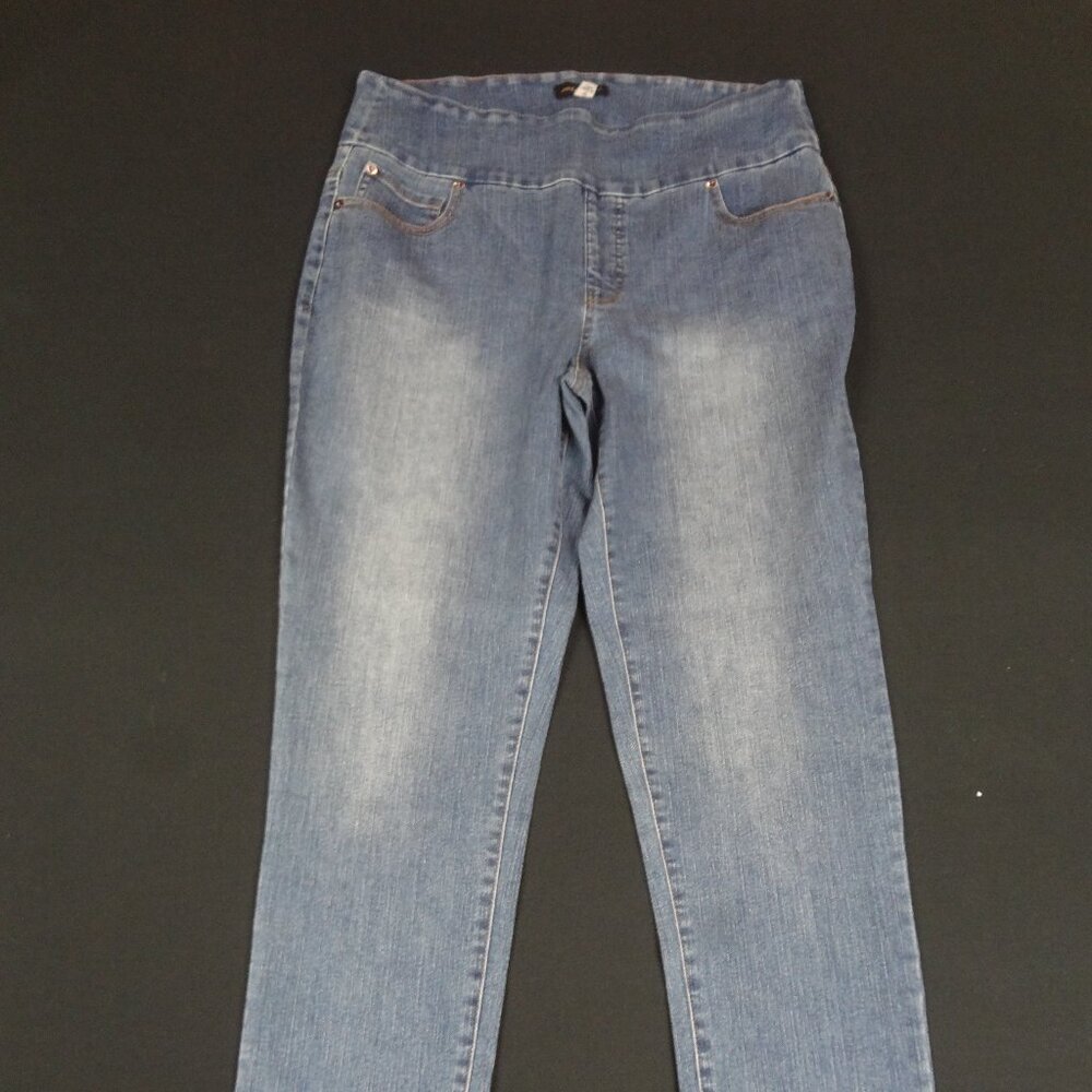 METRO BLUES STRIGHT LEG STRETCH WOMENS JR BLUE JEANS SIZE 12 L397